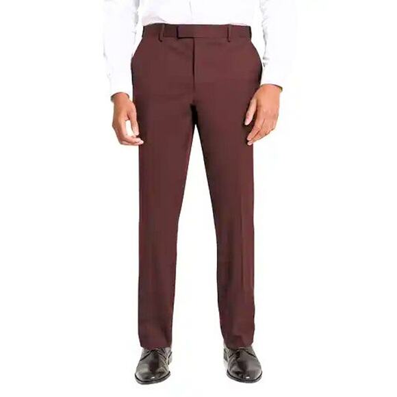 Nordstrom Trim Fit Flat Front Stretch Trousers NWT SZ 36 $78 1306B - Picture 1 of 1